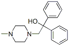 2-(4-methylpiperazin-1-yl)-1,1-diphenylethanol  Struktur