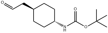 TERT-BUTYL TRANS-4-(2-OXOETHYL)CYCLOHEXYLCARBAMATE Structure