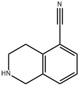 1,2,3,4-テトラヒドロイソキノリン-5-カルボニトリル塩酸塩 化学構造式