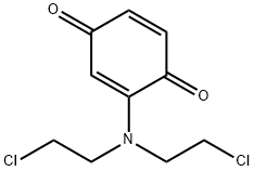 1,4-Benzoquinone, 2-(N,N-bis(2-chloroethyl)amino)- Structure