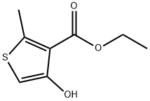 4-Hydroxy-2-methyl-3-thiophenecarboxylic acid ethyl ester Structure