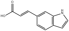 2-Propenoicacid,3-(1H-indol-6-yl)-,(2E)- Struktur