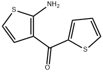 2-アミノ-3-チエニル2-チエニルケトン 化学構造式