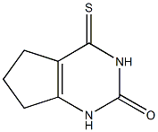4-THIOXO-1,3,4,5,6,7-HEXAHYDRO-2H-CYCLOPENTA[D]PYRIMIDIN-2-ONE 结构式