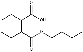 butyl hydrogen cyclohexane-1,2-dicarboxylate 结构式
