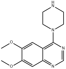 6,7-DIMETHOXY-4-PIPERAZIN-1-YL-QUINAZOLINE Struktur