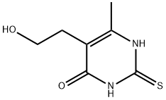 2,3-dihydro-5-(2-hydroxyethyl)-6-methyl-2-thioxo-1H-pyrimidin-4-one Structure