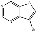 7-溴噻吩并[3,2-D]嘧啶,21586-25-4,结构式