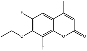 6,8-DIFLUORO-7-ETHOXY-4-METHYLCOUMARIN Structure