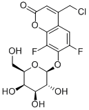 4-CHLOROMETHYL-6,8-DIFLUOROUMBELLIFERYL-BETA-D-GALACTOPYRANOSIDE Struktur