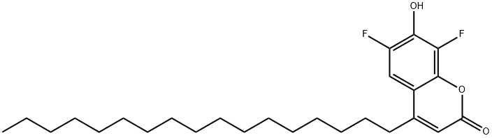 6,8-DIFLUORO-4-HEPTADECYL-7-HYDROXYCOUMARIN Structure