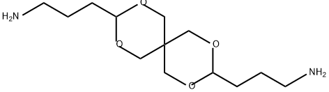 3,9-ビス(3-アミノプロピル)-2,4,8,10-テトラオキサスピロ[5.5]ウンデカン 化学構造式