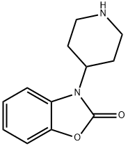3-(4-哌啶)1,3-苯并恶唑-2-(3H)酮, 215878-20-9, 结构式