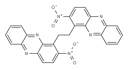 1,1'-Ethylenebis(2-nitrophenazine) Structure
