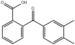 3',4'-ジメチルベンゾフェノン-2-カルボン酸 化学構造式