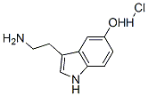 3-(2-aminoethyl)indol-5-ol hydrochloride 结构式