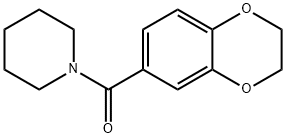 苯并二氧六环-6-(1-哌啶基)甲酰胺, 215923-54-9, 结构式