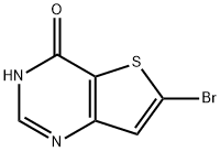 6-ブロモ-1H-チエノ[3,2-D]ピリミジン-4-オン 化学構造式