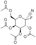 2,3,4,6-TETRA-O-ACETYL-1-DEOXY-1-FLUORO-ALPHA-D-GALACTOPYRANOSYL CYANIDE Struktur