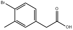 4-溴-3-甲基苯乙酸, 215949-57-8, 结构式