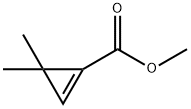 1-Cyclopropene-1-carboxylic acid, 3,3-dimethyl-, methyl ester (8CI,9CI) 化学構造式