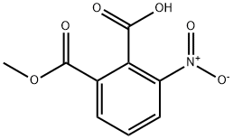 3-硝基-2-羧基苯甲酸甲酯 结构式