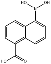 5-硼酸基-1-萘甲酸 结构式