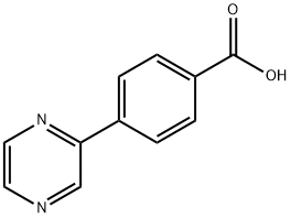 4-(PYRAZIN-2-YL)BENZOIC ACID Struktur