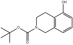 叔-丁基 5-羟基-3,4-二氢异喹啉-2(1H)-甲酸 结构式