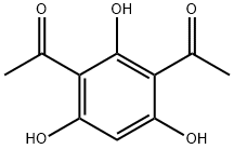 1,1'-(2,4,6-トリヒドロキシ-1,3-フェニレン)ビスエタノン 化学構造式