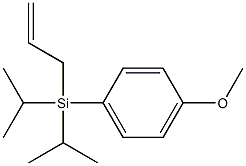 ALLYL(DIISOPROPYL)(4-METHOXYPHENYL)SILANE Struktur
