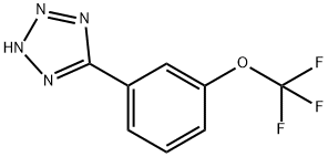 5-[3-(トリフルオロメトキシ)フェニル]-1H-テトラゾール 化学構造式