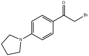 2-溴-4'-(1-吡咯烷基)苯乙酮 结构式