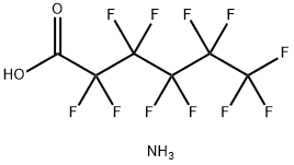 全氟己酸铵,21615-47-4,结构式