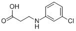 B-ALANINE, N-(3-CHLOROPHENYL)- Structure
