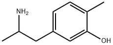 5-(2-アミノプロピル)-2-メチルフェノール 化学構造式