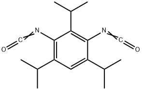 2,4,6-トリイソプロピルベンゼン-1,3-ジイルジイソシアナート 化学構造式