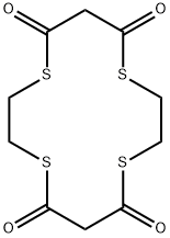 1,4,8,11-テトラチアシクロテトラデカン-5,7,12,14-テトラオン 化学構造式