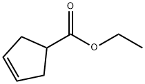3-シクロペンテン-1-カルボン酸エチル 化学構造式
