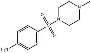 4-[(4-メチル-1-ピペラジニル)スルホニル]アニリン 化学構造式