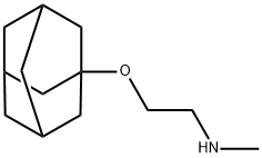[2-(1-アダマンチルオキシ)エチル]メチルアミン 化学構造式