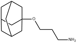 3-(1-金刚烷氧基)丙胺, 21624-07-7, 结构式