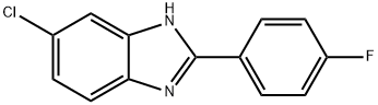 5-CHLORO-2-(4-FLUOROPHENYL)-BENZIMIDAZOLE 化学構造式