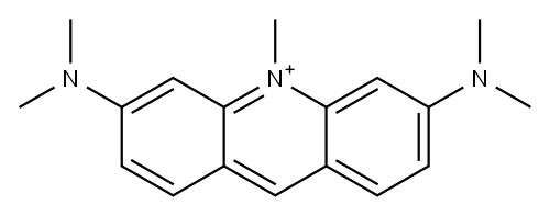 10-Methyl-3,6-bis(dimethylamino)acridine-10-ium 结构式