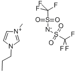1-丙基-3-甲基咪唑双(三氟甲烷磺酰)亚胺盐 结构式