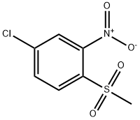 4-chloro-2-nitrophenylmethyl sulphone  Struktur