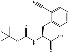 BOC-L-2-氰基苯丙氨酸 结构式