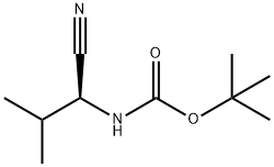 N-[(1S)-1-氰基-2-甲基丙基]-氨基甲酸叔丁酯,216319-90-3,结构式