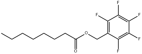 PENTAFLUOROBENZYL N-OCTANOATE Struktur