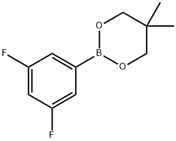 3,5-DIFLUOROBENZENEBORONIC ACID NEOPENTYL GLYCOL CYCLIC ESTER Structure